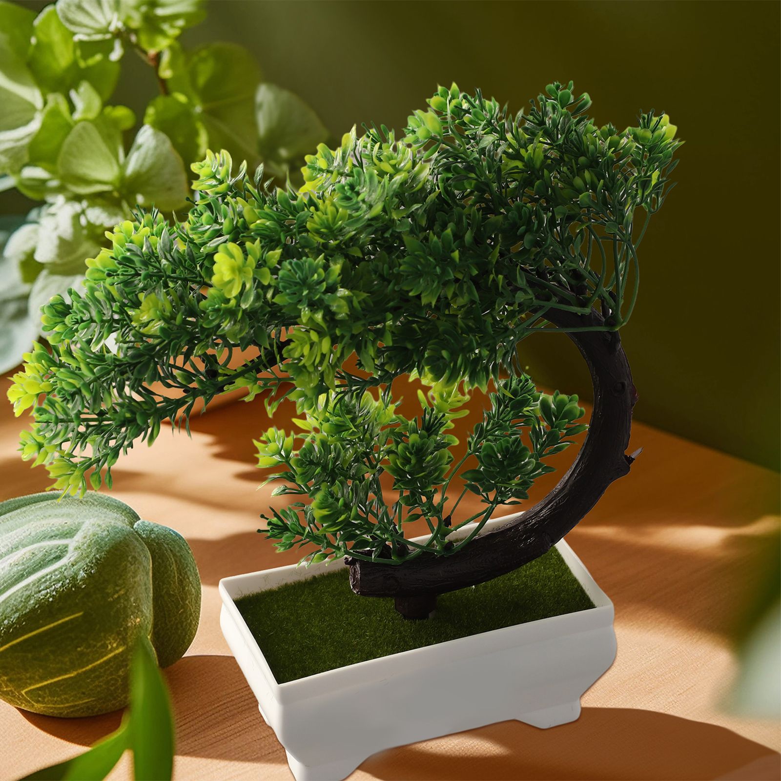 Bonsai Garden For Desk - Ornement bonsaï en plastique pour décoration