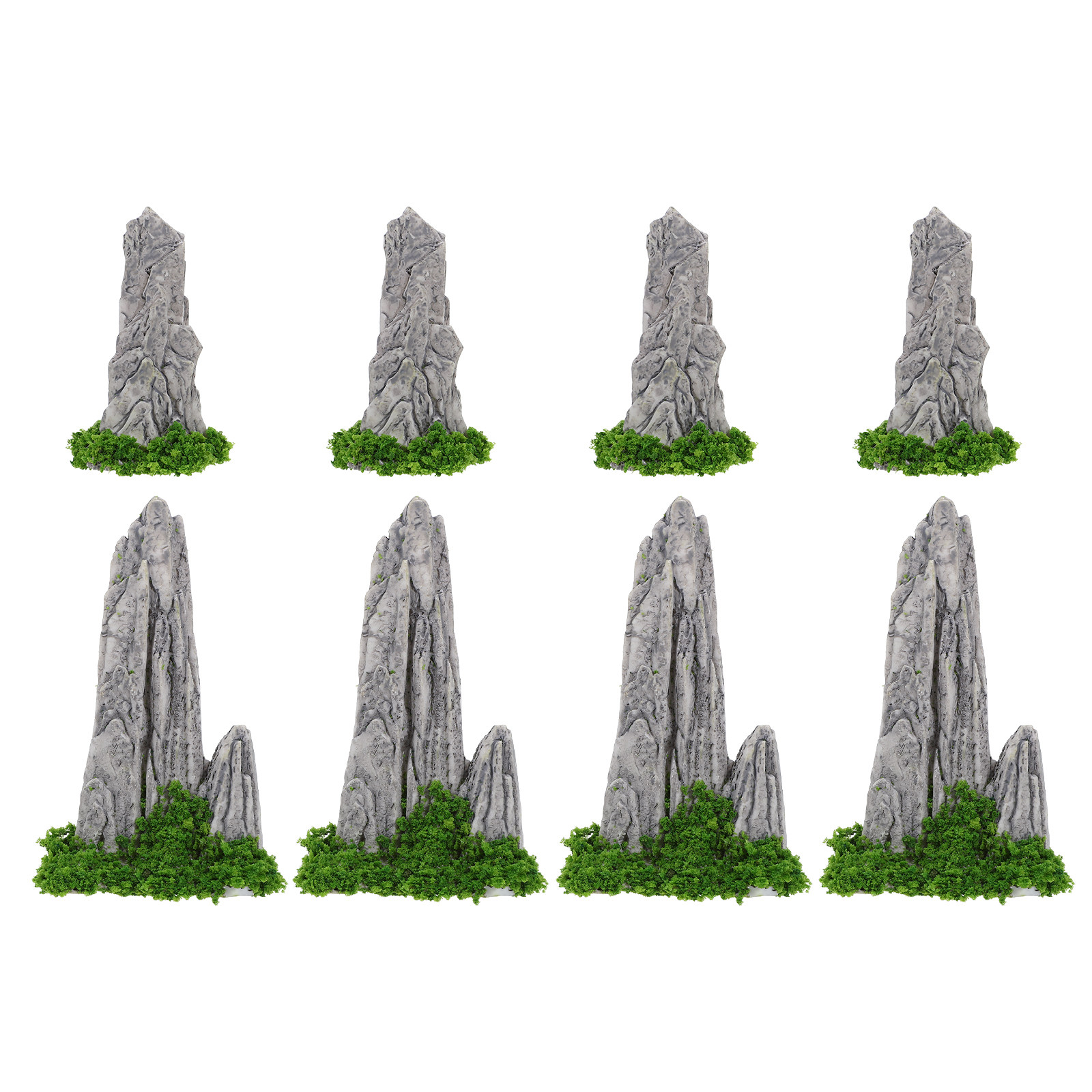 Bonsai Garden For Desk - 8 pièces de mini ornements en