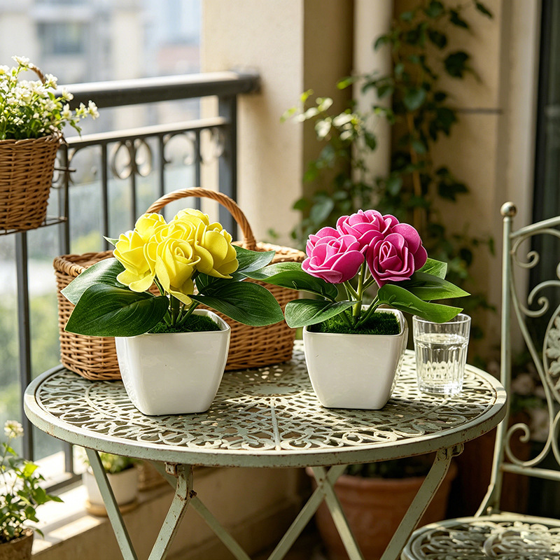 4 pièces de roses artificielle - Bonsai Garden Shop avis et prix