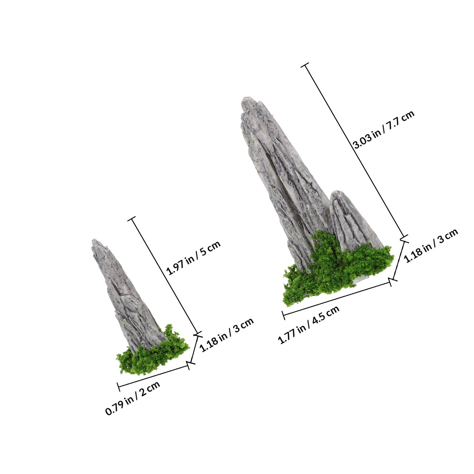 8 pièces de mini ornements en  - Bonsai Garden For Desk avis et prix